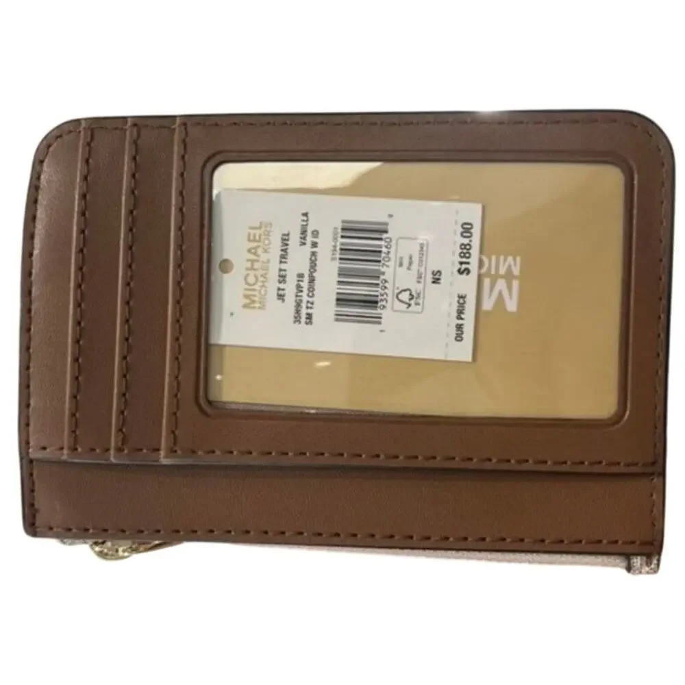 MICHAEL KORS Jet Set Travel Small Signature Logo Coin Purse New w/ Tag MSRP $168